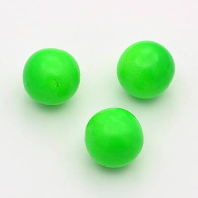 No Hole Spray Painted Fluorescence Brass Round Ball Beads Fit Cage Pendants