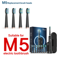 Rtauys 4Pcs  Replacement Brush Heads for Rtauys M5 Electric Toothbrush，Electric Toothbrush Heads for Rtayus M5 Electric Too...