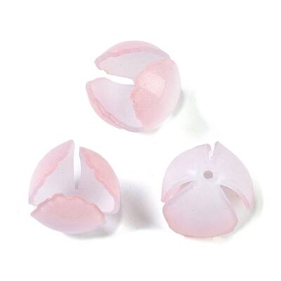 Simulation Lotus Shape Acrylic Bead Cap