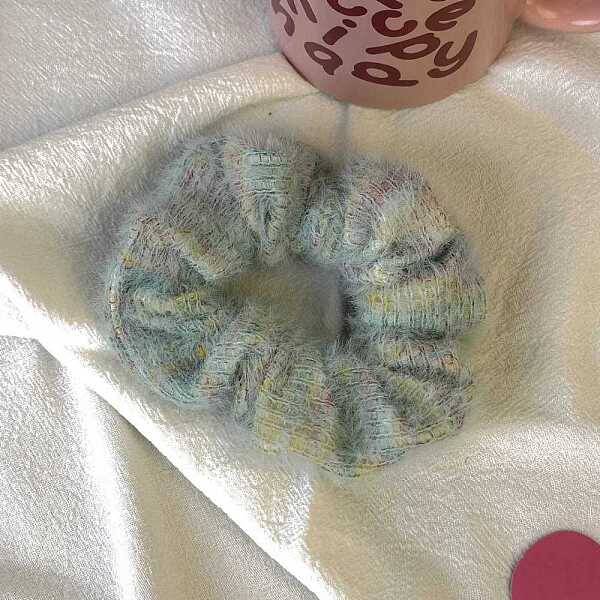 Sea ??Wool Knit Hair Ties