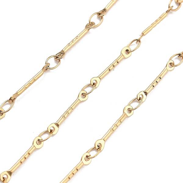 PVD Vacuum Plating 304 Stainless Steel Bar Link Chain