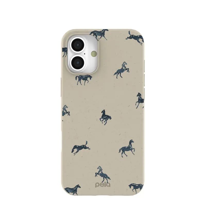 London Fog Mini Horses iPhone 16 Plus Case