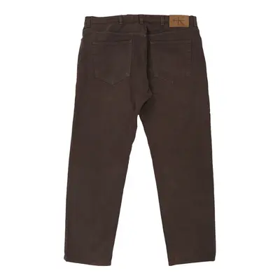 Calvin Klein Jeans Trousers - 38W 31L Brown Cotton