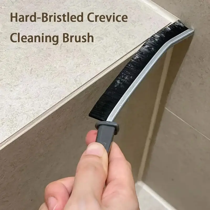 4 PCs Hard Bristle Crevice Cleaning Brush, Small Cleaning Brushes, Grout Cleaner Brush, Toilet Brush, Scrub Brush for Shower ...