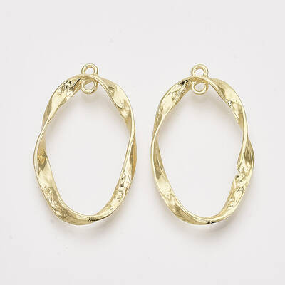 Alloy  2-Loop Link Pendants