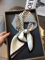 Striped Pattern Casual Soft Scarf, Soft Elegant Scarf for Women & Girls, Modern Fashion Accessories for Daily Wear, Trendy Al...