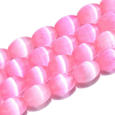 Dyed Natural Selenite Beads Strands