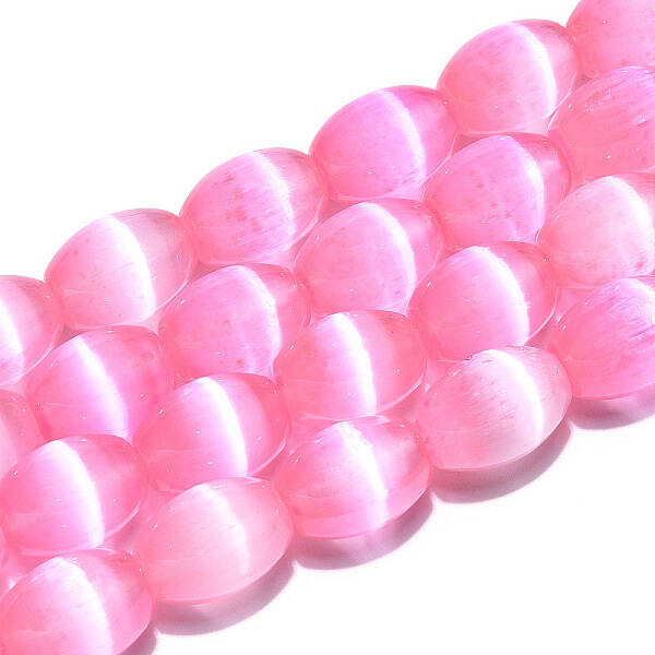 Dyed Natural Selenite Beads Strands