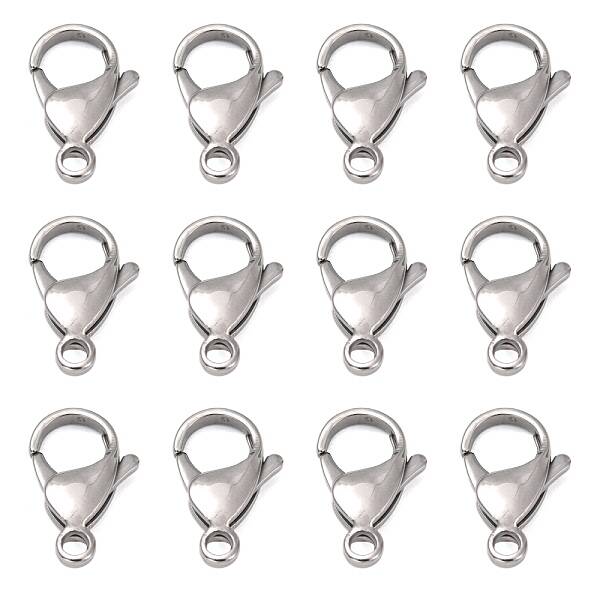 Tarnish Resistant 316 Surgical Stainless Steel Lobster Claw Clasps