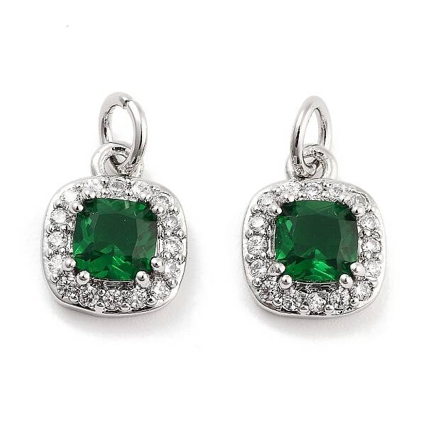 Brass with Cubic Zirconia  Pendants