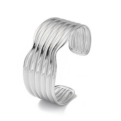 304 Stainless Steel Cuff Bangles for Women