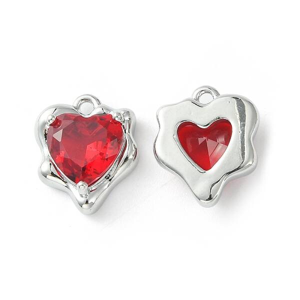 Brass Micro Pave Cubic Zirconia Charms
