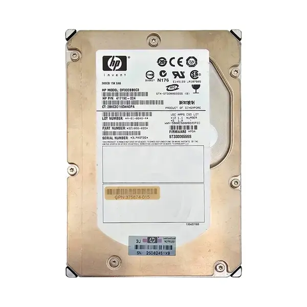 417190-004 HP 300GB 3Gb/s SAS 15000 3.5-inch Hard Drive