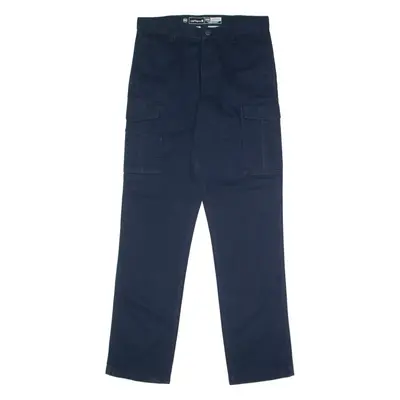CARHARTT Cargo Workwear Mens Canvas Trousers Blue Relaxed Straight W33 L36