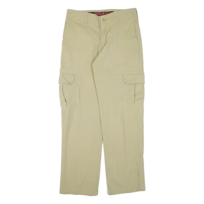 DICKIES Cargo Workwear Mens Trousers Beige Regular Straight W30 L30