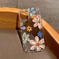 Floral Pattern Phone Case, Decorative Phone Protector Cover, Phone Accessories Compatible with iPhone 11 12 13 14 15 Pro Max ...
