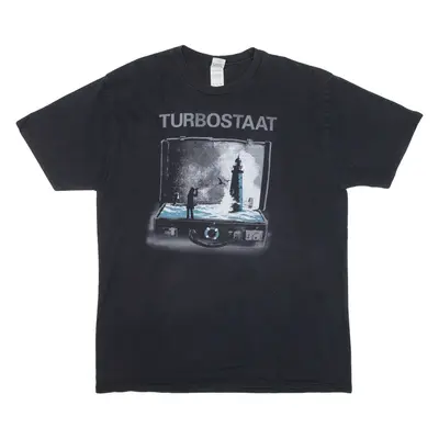GILDAN Turbostaat Mens T-Shirt Black XL