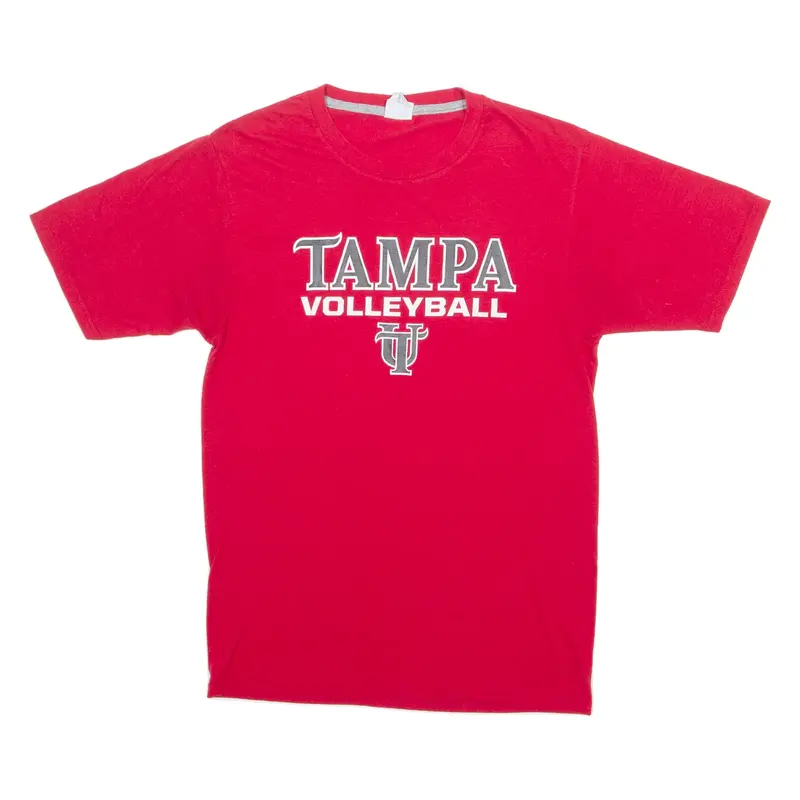 PORT & COMPANY Tampa Volleyball Mens T-Shirt Red USA Crew Neck S