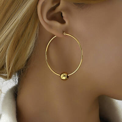Elegant Geometric Stainless Steel Earrings Set for Women