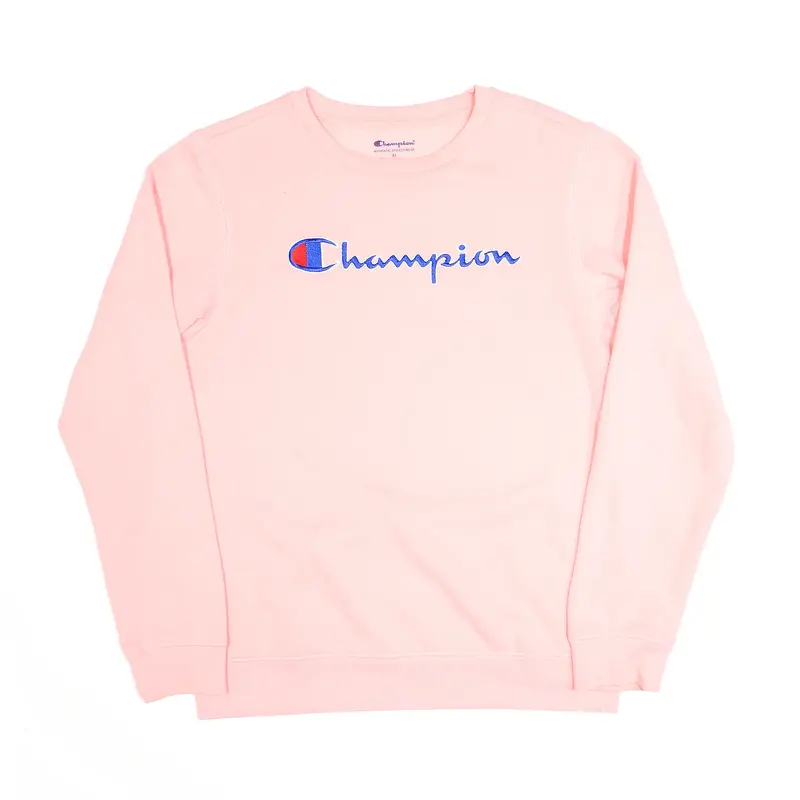 CHAMPION Baby Pink Sweatshirt Girls XL