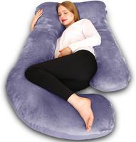 Chilling Home Pregnancy Pillows for Sleeping, J Shaped Full Body Maternity Pillow 58 inch, Pregnant Women Must Haves,Support ...