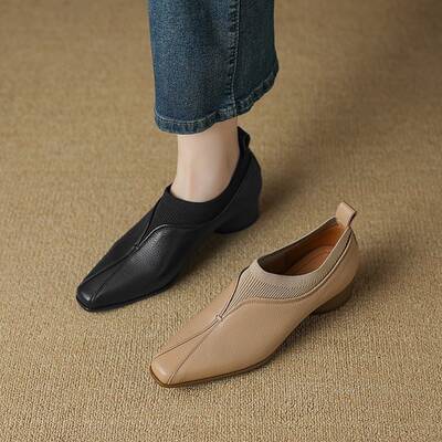 CHIKO Alarice Pointy Toe Block Heels Pumps Shoes