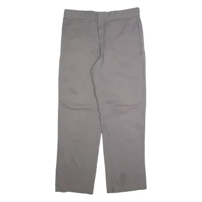 DICKIES Chino Mens Trousers Grey Regular Straight W36 L32