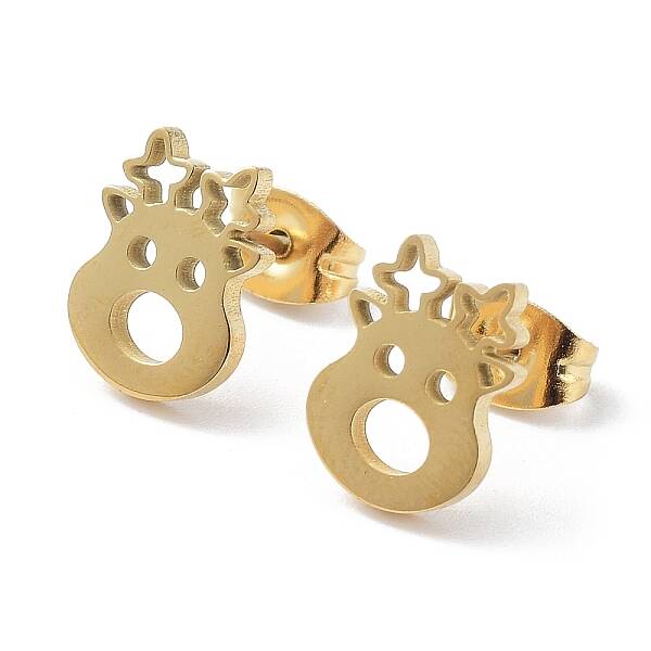 304 Stainless Steel Stud Earrings
