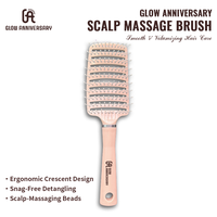 Glow Anniversary Ergonomic Head Massage Comb Designed to add volume and fullness to your look.
