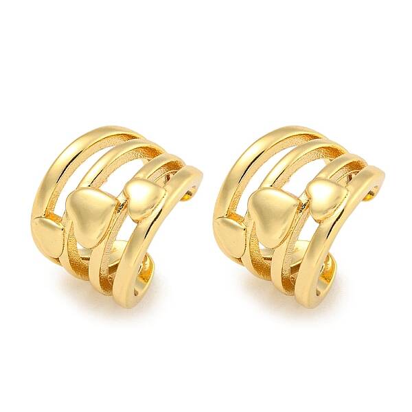 Brass Cuff Earrings