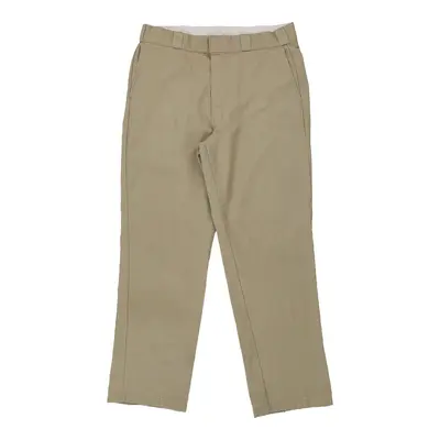 Dickies Trousers - 36W 28L Beige Polyester Blend