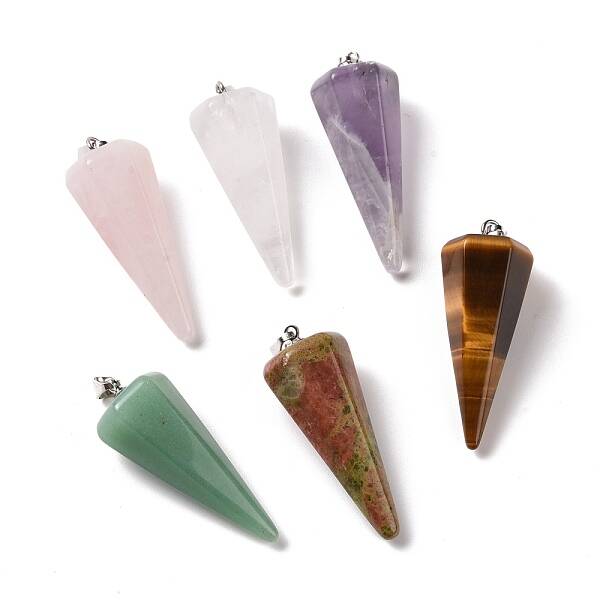 Natural Mixed Stone Pendants