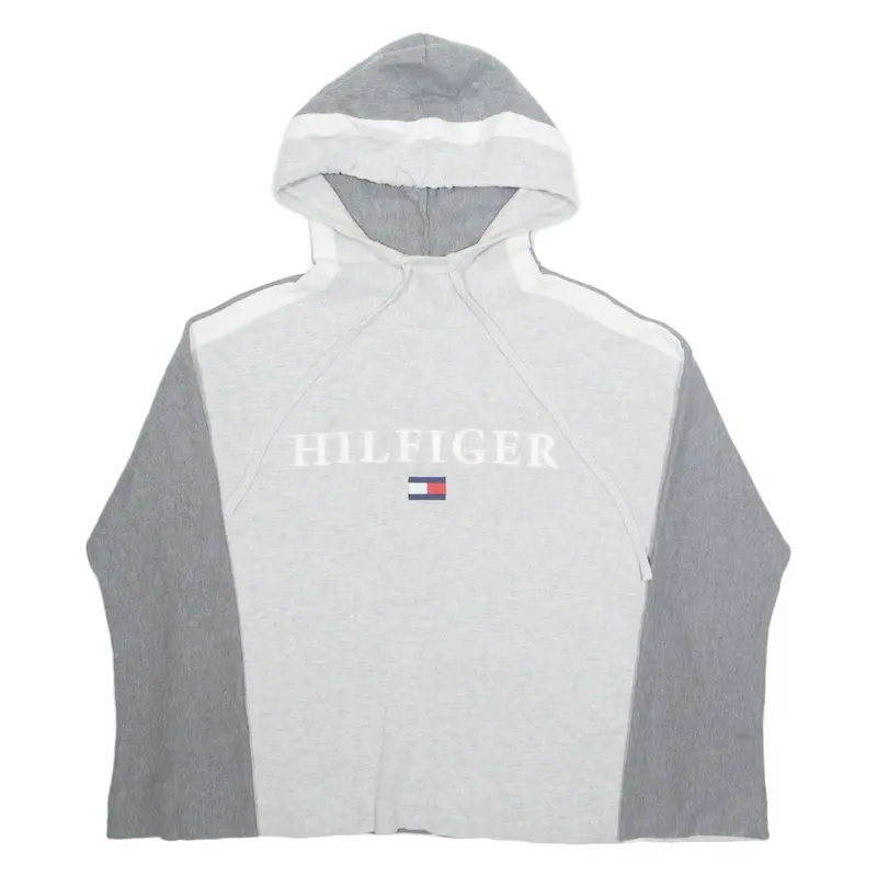 TOMMY HILFIGER Womens Grey Hoodie M