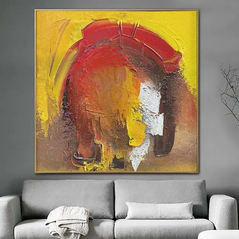 Original Abstract Colorful Paintings On Canvas Creative Handmade Painting Textured Wall Decor | DELIBERATE
