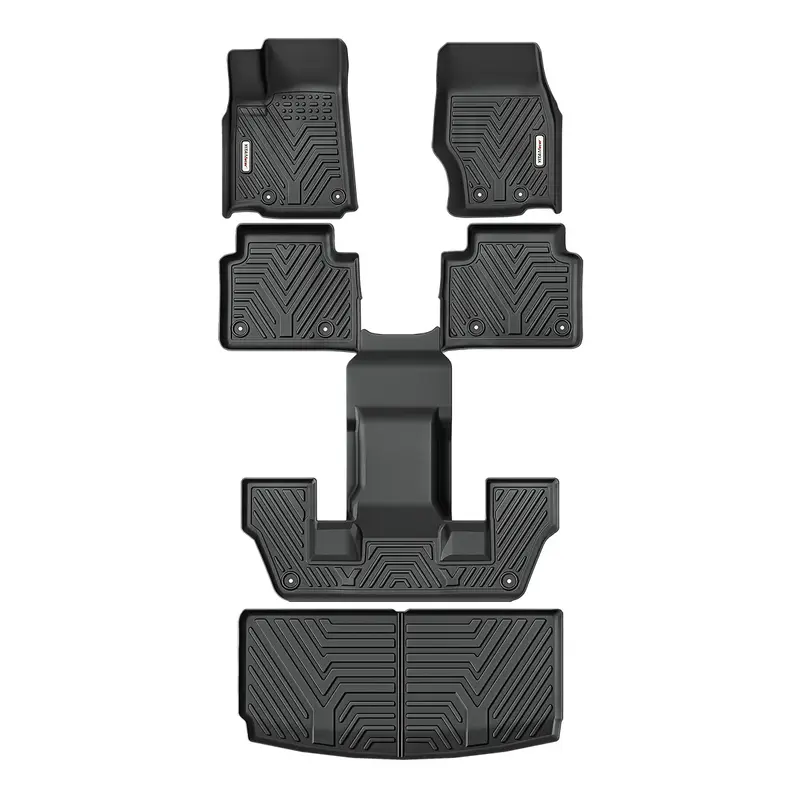 Floor Mats & Cargo Liner Fit for Jeep Grand Cherokee L 2021-2025 6 Seat for 1-3 Rows and Trunk Full Set Mats Automotive(Witho...