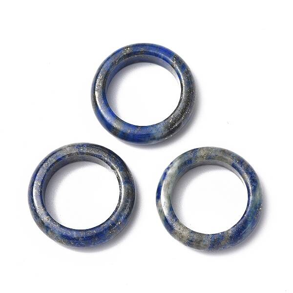 Natural Lapis Lazuli Plain Band Ring