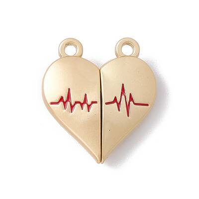 Love Heart Alloy Magnetic Clasps