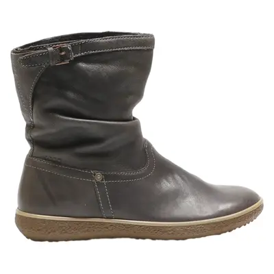 ECCO Ankle Boots Black Leather Womens UK 5