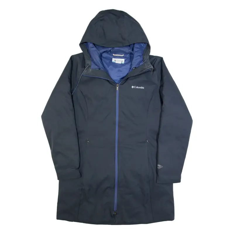 COLUMBIA Womens Coat Blue Hooded L