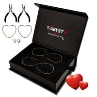 ABYST-Unisex Permanent Couples Bracelets with Special Clasp - Perfect Date Night Gift for Anniversary and Birthday Fashion wo...