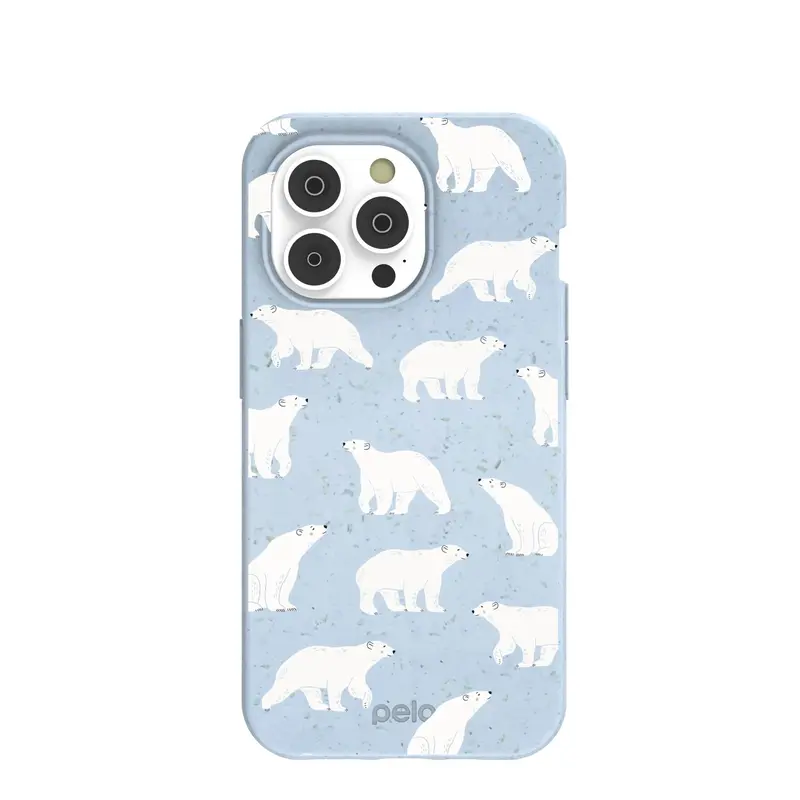 Powder Blue Ice Bears iPhone 14 Pro Case