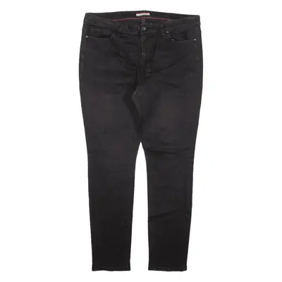 TOMMY HILFIGER Jeans Black Denim Slim Skinny Womens W35 L29