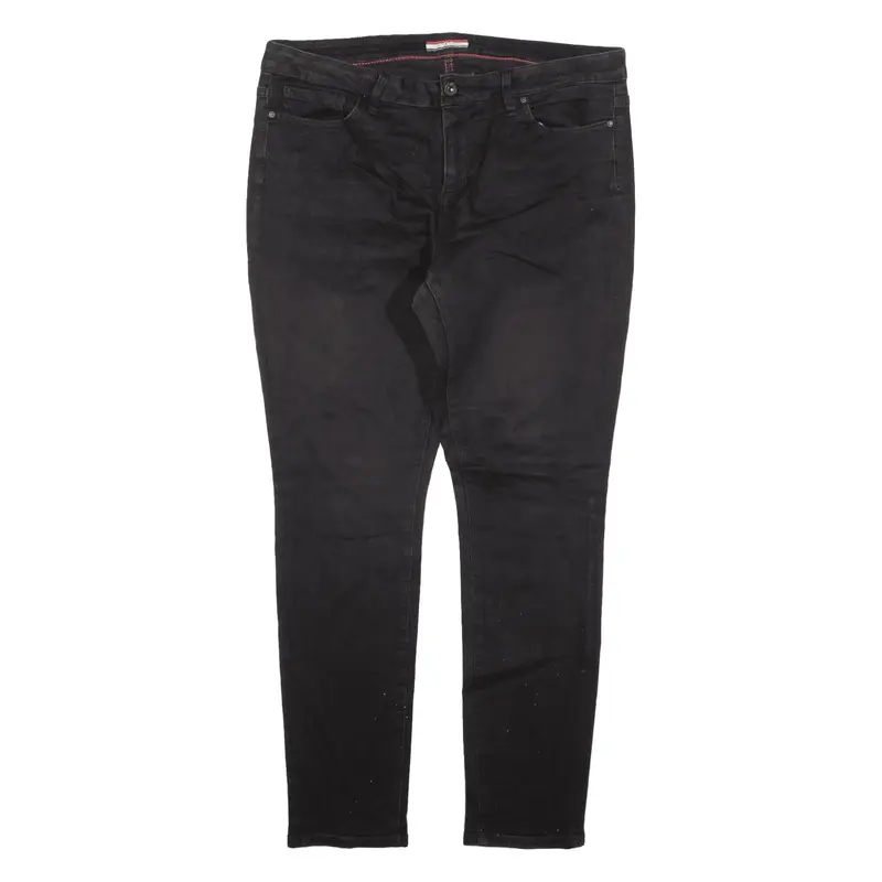 TOMMY HILFIGER Jeans Black Denim Slim Skinny Womens W35 L29