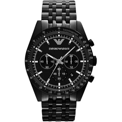 Emporio Armani AR5989 Tazio Chronograph Men's Watch Black