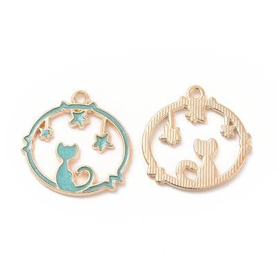 Alloy Enamel Pendants