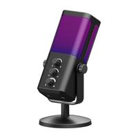 XTUGA M7 USB Gaming Microphone for Podcast Recording, Dynamic RGB Microphone with Quick Mute, headphone jack, Gain Knob, Volu...