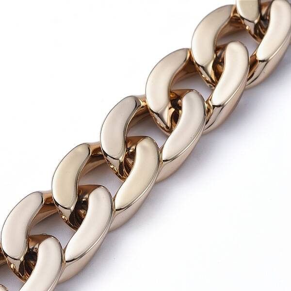 Handmade CCB Plastic Curb Chains