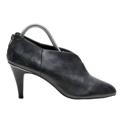VINCE CAMUTO Ankle Pump Heels Black Leather Womens UK 8