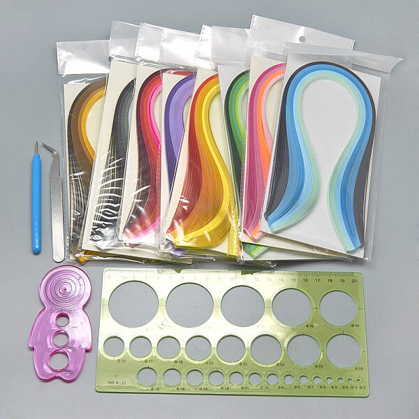 DIY Paper Quilling Strips Sets: 26 Color Paper Quilling Strips