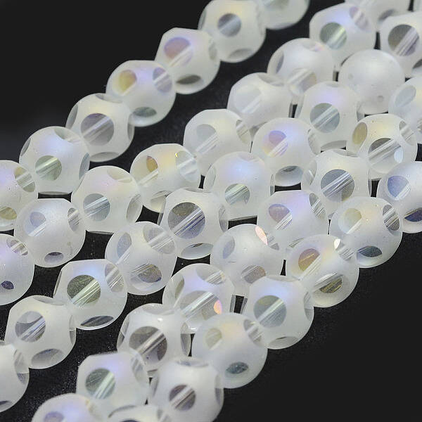Electroplate Glass Beads Strands